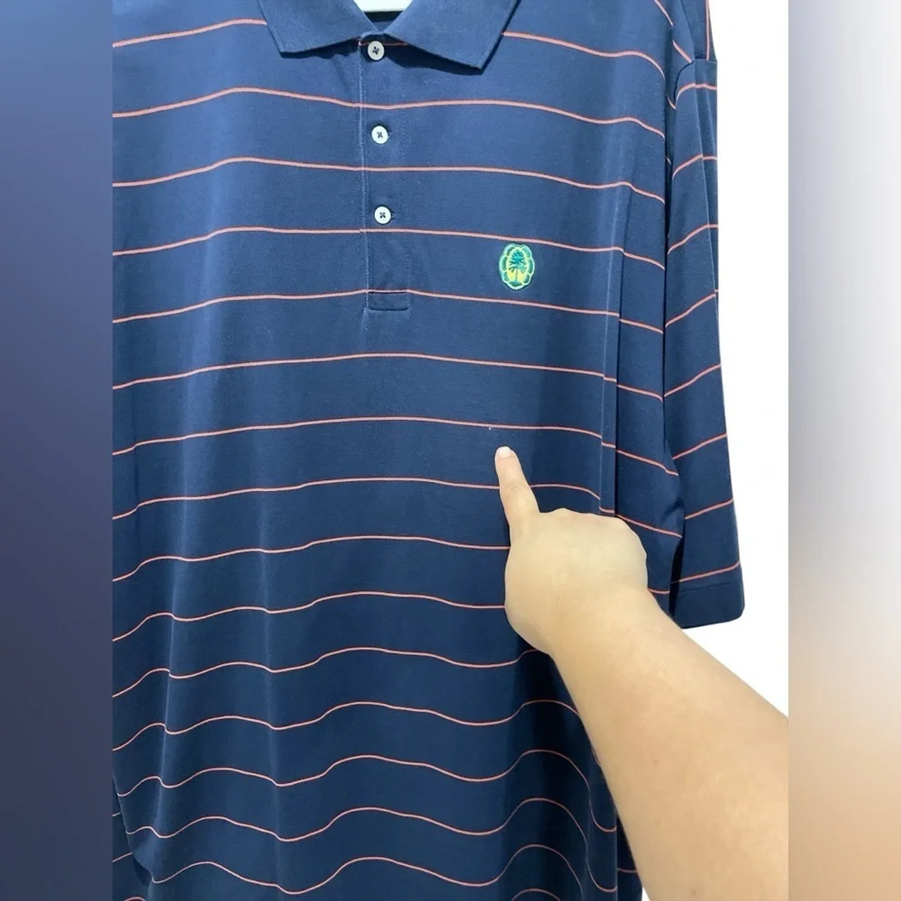 Polo by Ralph Lauren Navy Polo with Red Stripes